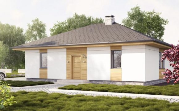 projekty domów parterowych z garażem i nie