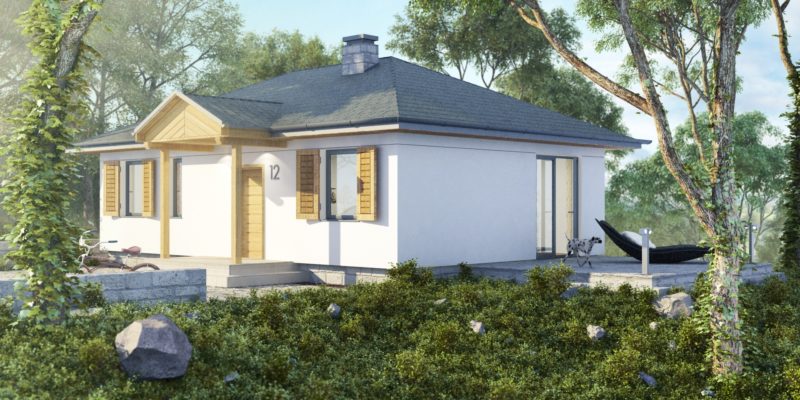 projekty domów na wąską działkę