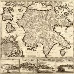 piękna mapa antycznej Grecji