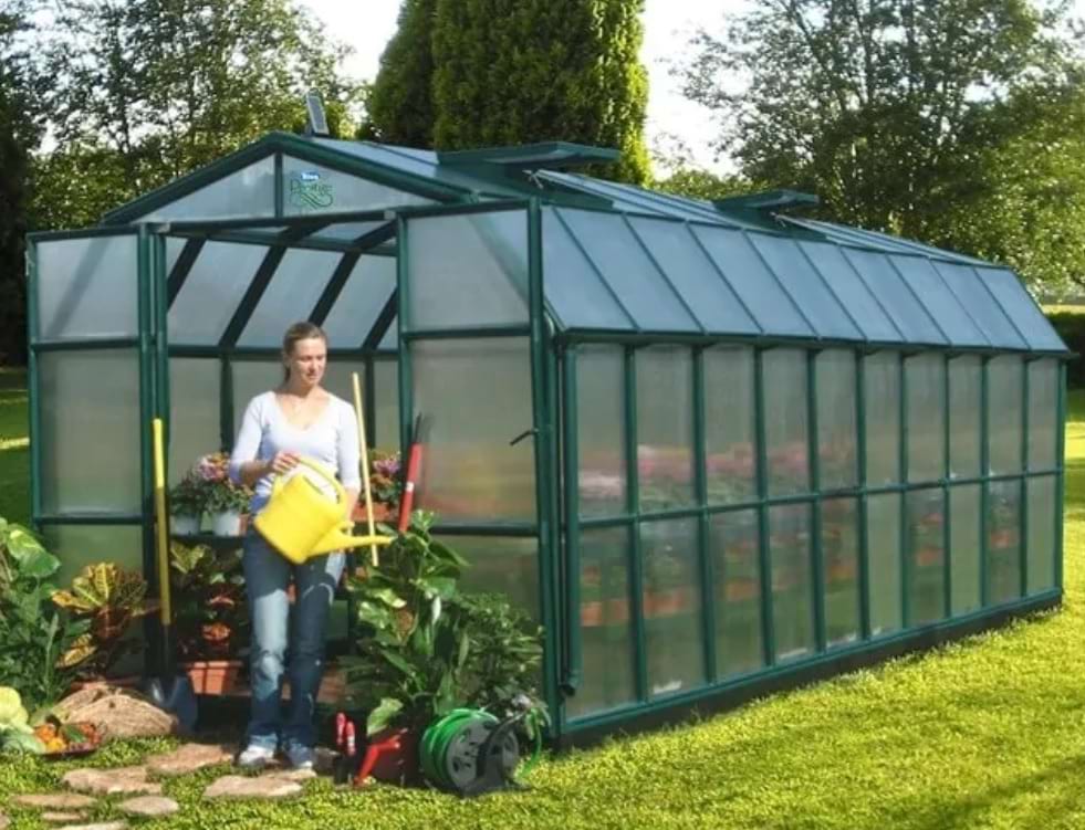 Zielona szklarnia 267x639 cm z poliwęglanu 6mm